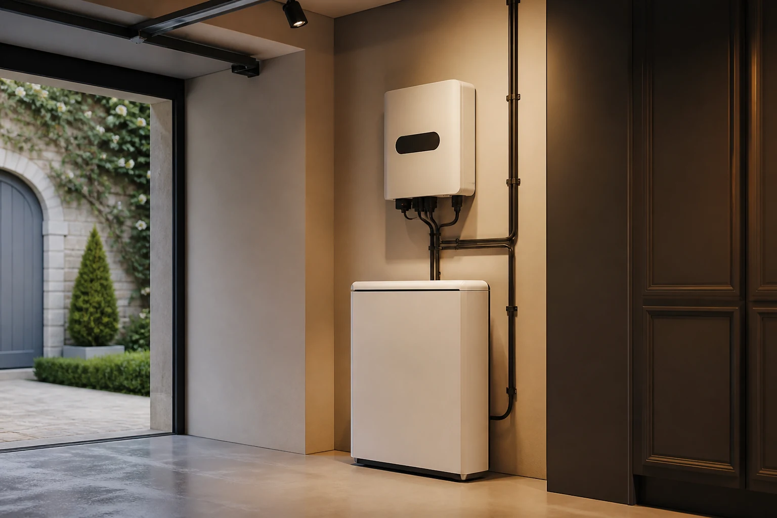 Batterie résidentielle associée à une installation solaire