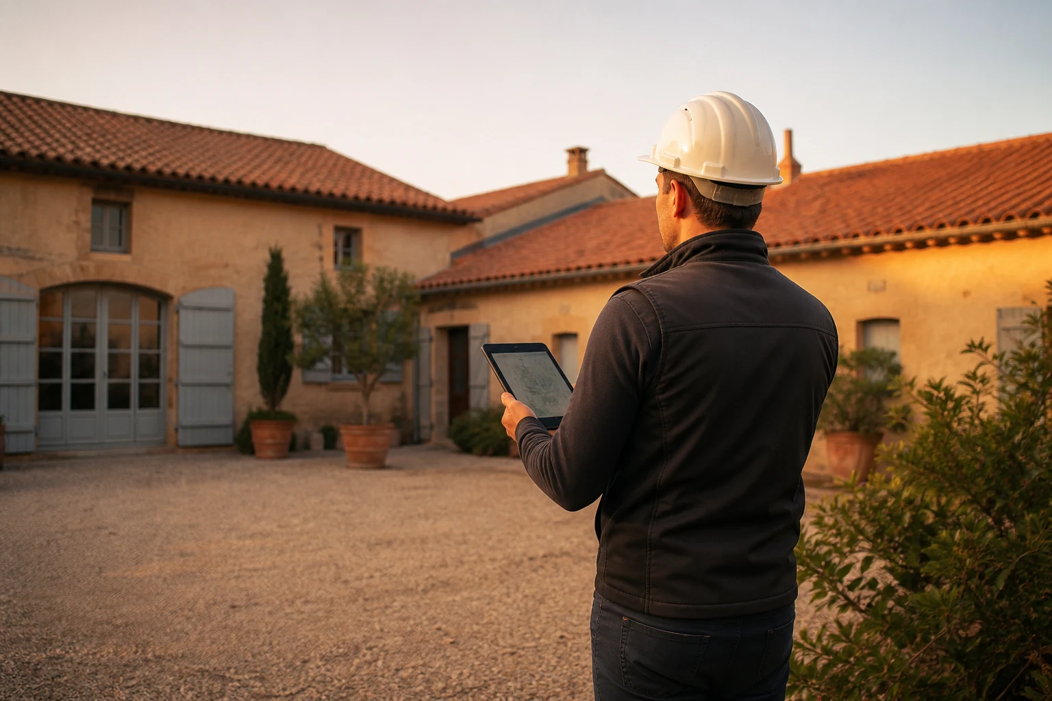 Visite technique préalable d'une toiture dans le Gers
